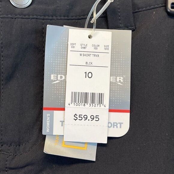 EDDIE BAUER Travex Skort Black Size 10 NWT Quick-Dry Travel Outdoor Active New - Picture 6 of 16